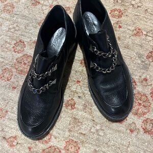 Shultz Stylish Black Leather Womens  loafer style